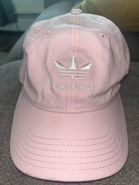 adidas womens Light Pink Trefoil Cap